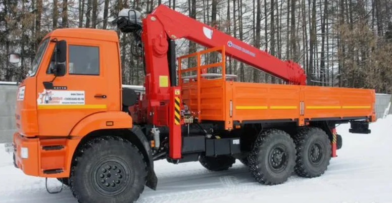 Бортовой автомобиль КАМАЗ 43118 с КМУ Hangil HGC 986