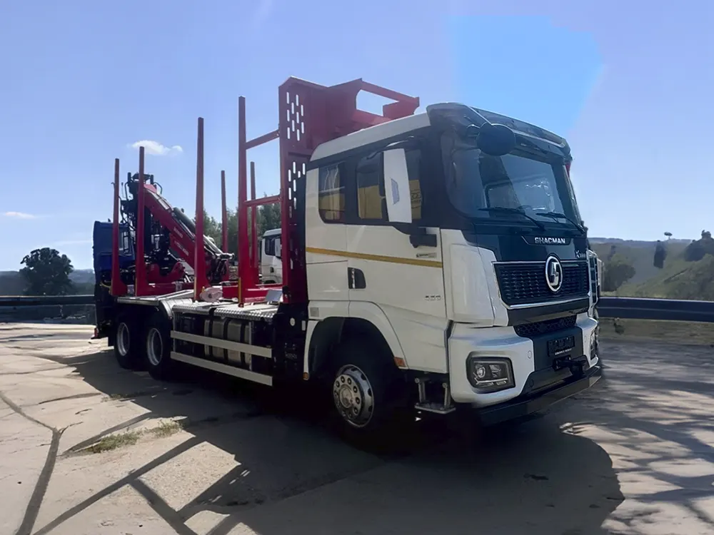 Сортиментовоз SHACMAN x3000 с КМУ Велмаш ВМ10-86